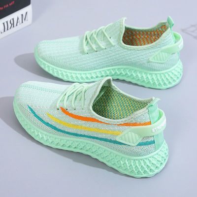 36345/2021椰子女鞋春季新款网面运动鞋韩版百搭跑步鞋轻便透气休闲鞋女