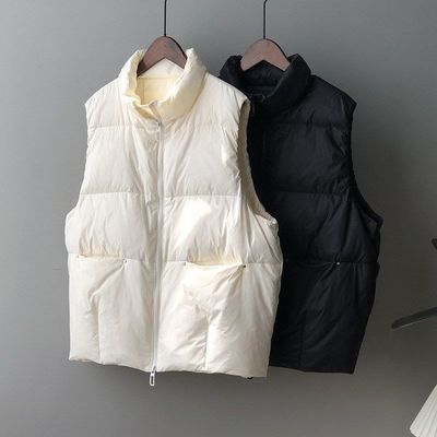 34294/羽绒服女2021新款马甲女外穿百搭反季白鸭绒短款立领潮流马夹外套