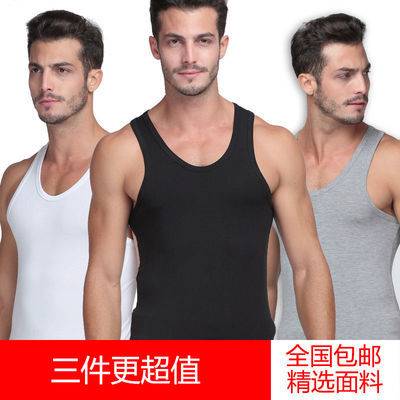 8811/夏季特价背心男健身运动汗衫无袖圆领T恤薄款修身打底衫修身内衣