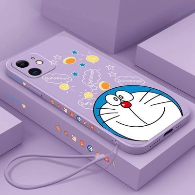 18702/苹果12手机壳新款卡通哆啦A梦iPhone11pro液态硅胶套防摔软壳12pr