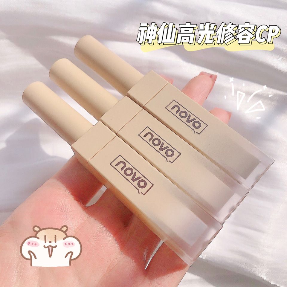 NOVO液體啞光高光修容棒自然提亮立體瘦臉遮瑕側影陰影鼻影修容筆