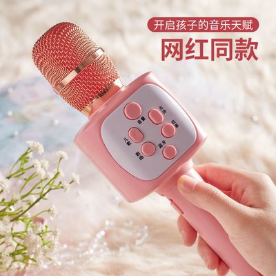 77610/全民k歌蓝牙话筒音响一体麦克风手机唱歌无线宝宝儿童k歌神器扩音