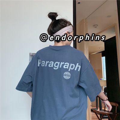 36943/棉潮ins宽松印花字母短袖T恤女装2021夏季新款韩版百搭学生上衣