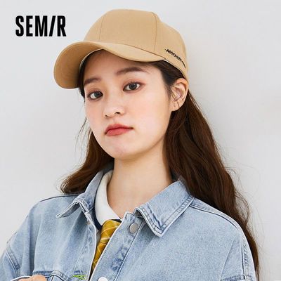 127061/森马棒球帽男2021新款潮韩版ins遮阳帽子女时尚百搭金属牌鸭舌帽