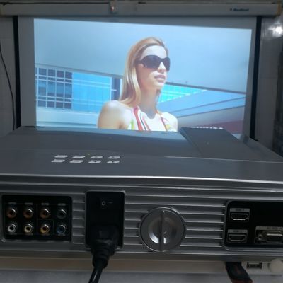 75180/(二手)可放u盘投影机家用led投影仪高清电影广场舞KTV轰天炮