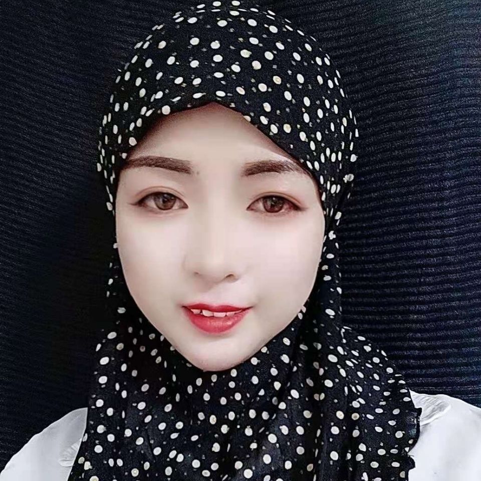 Summer new Hui small floral hijab Ramadan must-have casual hijab Muslim casual mother hijab