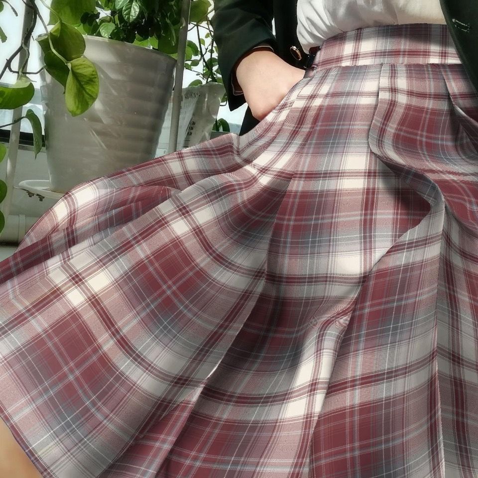 川岛琦jk(朱砂痣)全款原创格裙jk制服裙正版女学生学院风长短裙