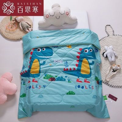 24170/百思寒儿童纯棉夏凉被幼儿园午睡空调被夏季全棉宝宝卡通薄被子