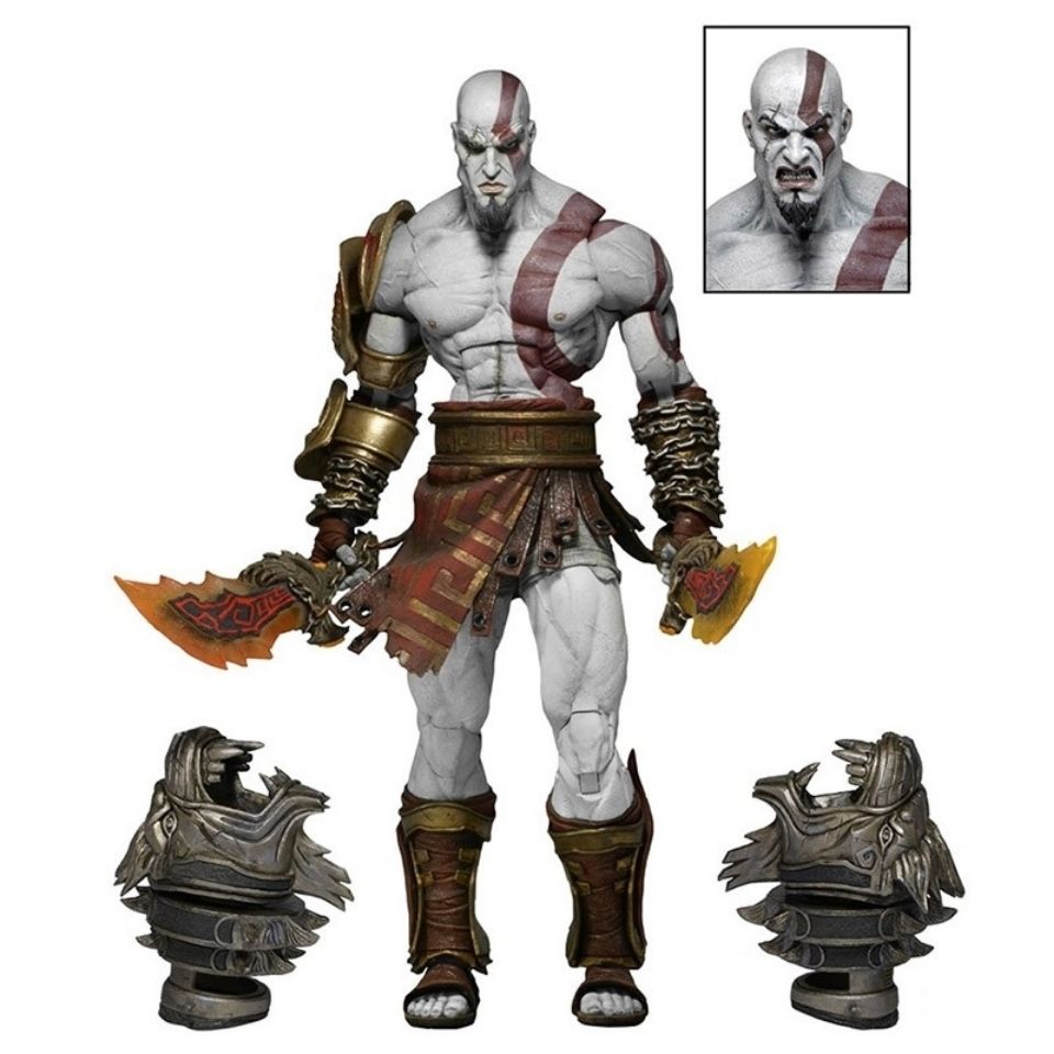 【现货】官方正版neca 7寸god of war3 战神3 可动奎托斯奎爷手办