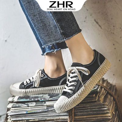 152999/ZHR帆布鞋女新款百搭女学生韩版鞋子女2021款布鞋女鞋饼干鞋防滑