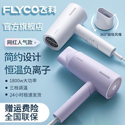 36130/飞科电吹风机家用大功率理发店专用风力不伤发冷热风学生宿舍风筒