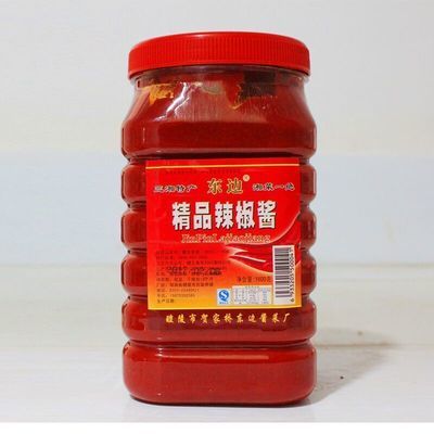 湖南特产 醴陵贺家桥东边牌精品辣椒酱  1400g 汤粉调料 辣椒酱