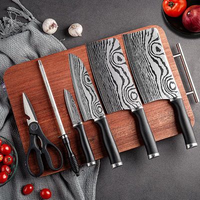 德国钼钒钢菜刀厨房家用不锈钢斩切片两用刀具锋利砍骨切肉切菜刀