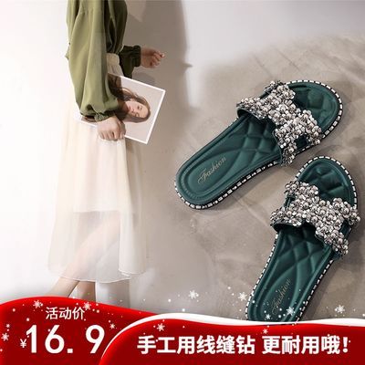 77088/新款拖鞋女夏网红室内外穿学生防滑耐磨islike外穿可爱女凉拖鞋