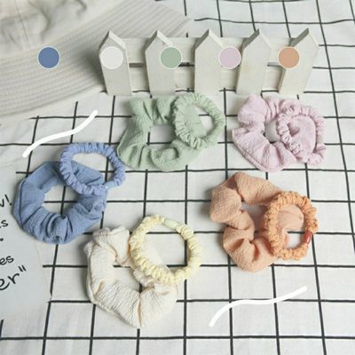 33529/奶油泡芙大肠圈发圈发绳网红抖音明星同款外出气质森女系韩版头绳