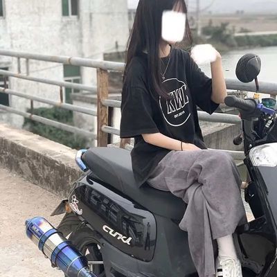 夏季两件套女学生宽松高腰直筒灯芯绒阔腿裤+日系印花短袖套装女