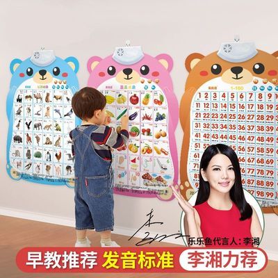 37621/有声拼音挂图早教发声识字字母表宝宝启蒙儿童点读墙贴玩具全套