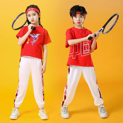 39730/运动会开幕服装国潮儿童拉拉队幼儿园啦啦操六一演出服团体小学生