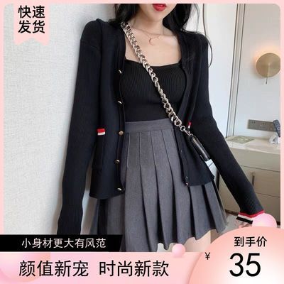 23273/百褶裙半身裙女春秋时尚韩版气质高腰显瘦清新百搭纯色a字短裙夏