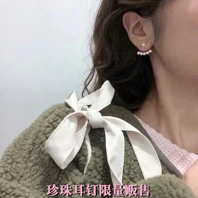 23537/高级感ins风珍珠耳钉新款2021年爆款耳环女气质简约一款两戴耳饰