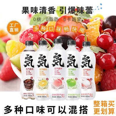 41363/元气森林苏打气泡水0糖0卡0脂苏打气泡水网红饮料480mlX15瓶整箱