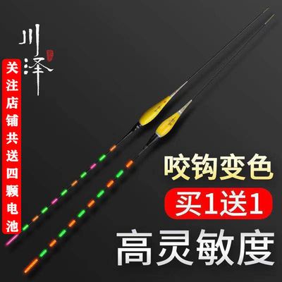 24731/夜光鱼漂高灵敏醒目咬钩夜光漂超亮日夜两用电子漂夜钓野钓鲫鱼漂