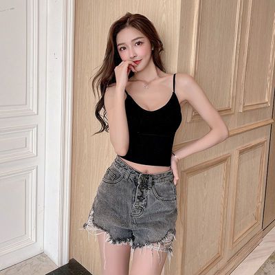 24934/新品卡卡同款交叉两用美背裹胸内穿外搭聚拢可拆卸胸垫百搭单品