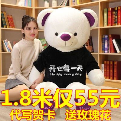 泰迪熊公仔布娃娃毛绒玩具熊猫玩偶可爱床上睡觉抱枕女孩生日礼物