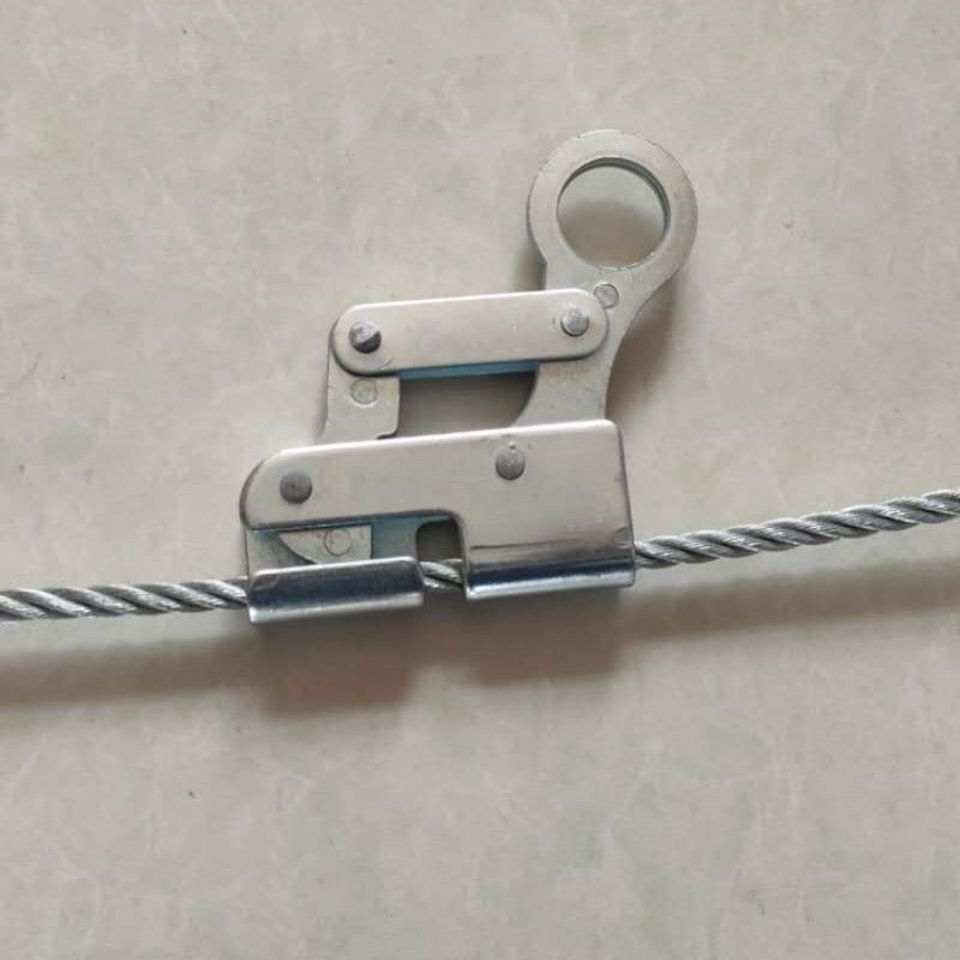 电动吊篮自锁器钢丝绳自锁器缓降器锁绳卡钢丝安全绳8-12mm钢丝绳【4