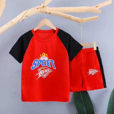 37739/男女童速干衣运动套装2021夏季新款帅气篮球服男孩女孩中大童球衣