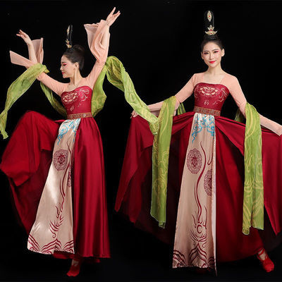 52967/美人关舞蹈服古典舞演出服女唐制袔子裙新款修练功服同款汉服艺考