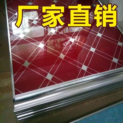 正阳晶钢门钢化玻璃橱柜门标准600*396厨房柜门可定做加厚