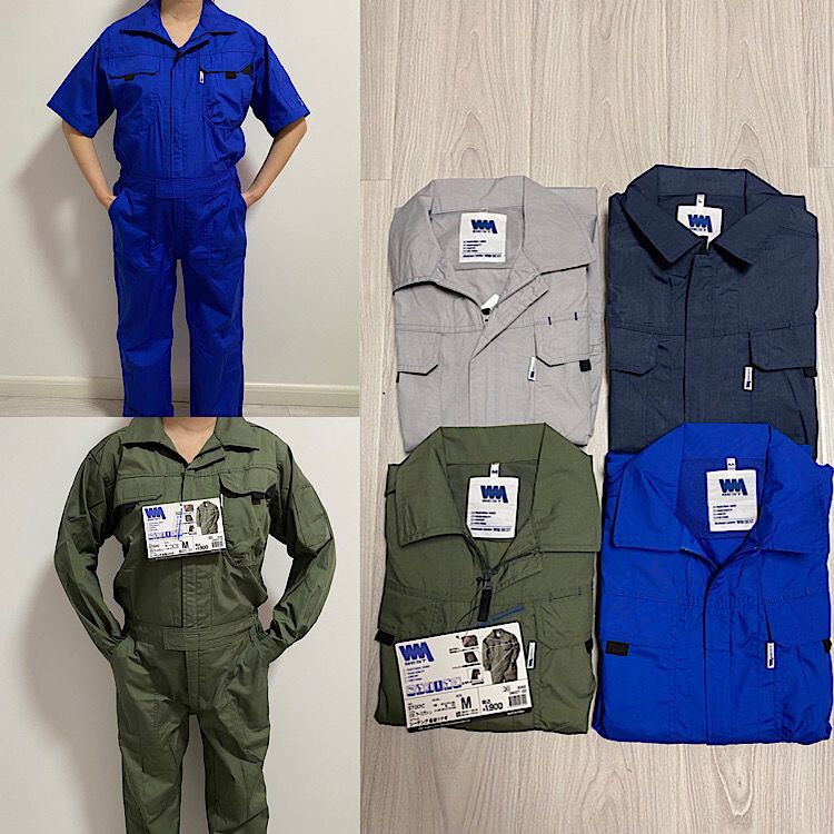 外贸连体服 夏季半袖长袖工作服工装船员汽机修车连体品质薄透气
