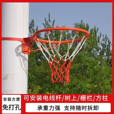 65825/室内外家用壁挂式篮球架树上成人儿童篮球投篮框免打孔学校篮球框