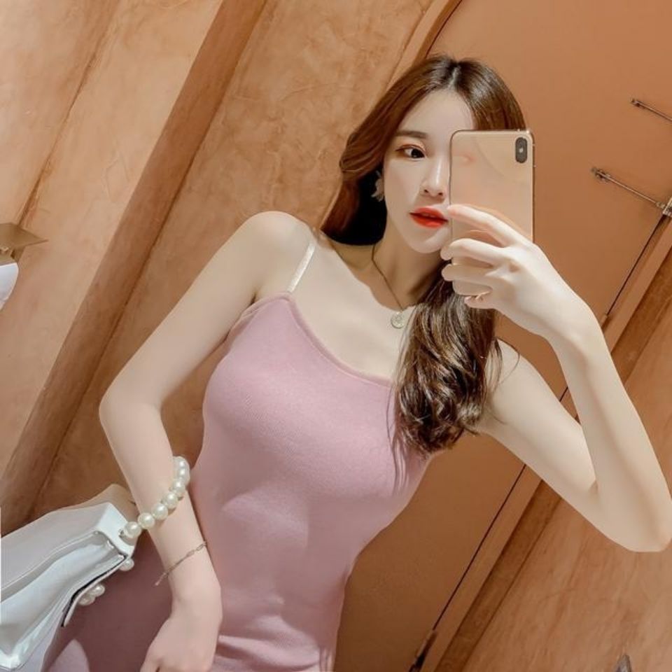 Hong Kong-flavored chic bow tie backless short skirt slim elastic cute girl sexy suspender dress