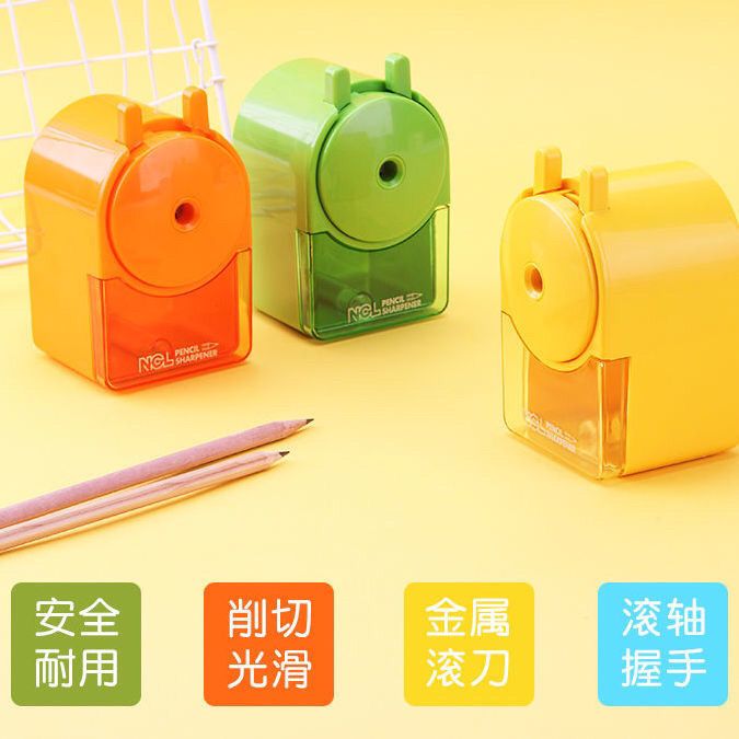 仲林手摇卷笔刀小 小学生削笔器削笔刀 手动旋笔刀钻笔刀