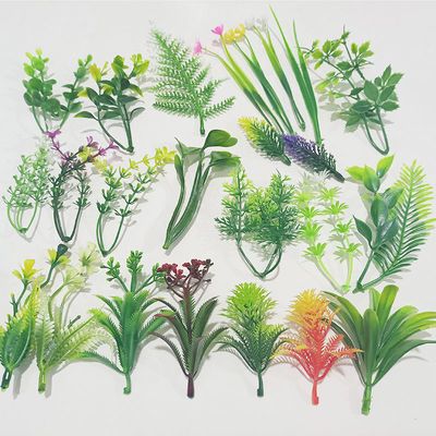 塑料仿真草鲜花花束点缀薰衣小配花造景水草假草兰花叶植物墙装饰 虎窝拼