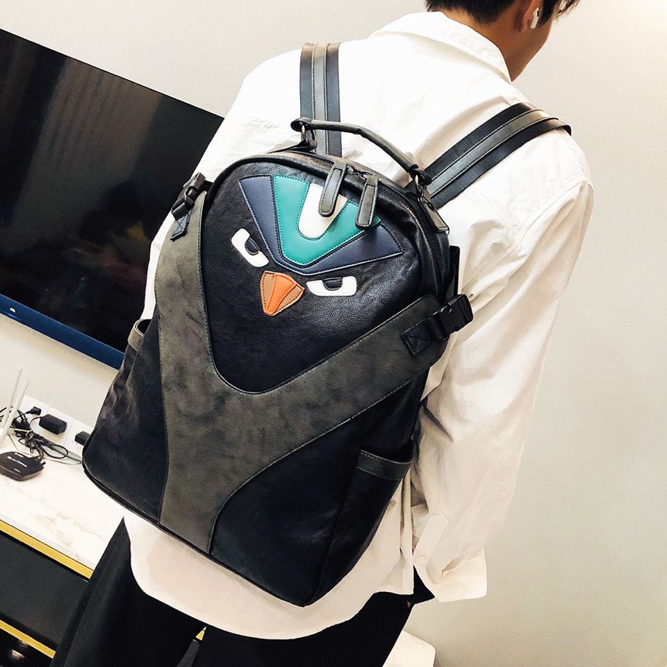 New trendy backpack, truly fashionable, large capacity, leather backpack, durable and wear-resistant, highlighting your uniqueness_voghion.com
