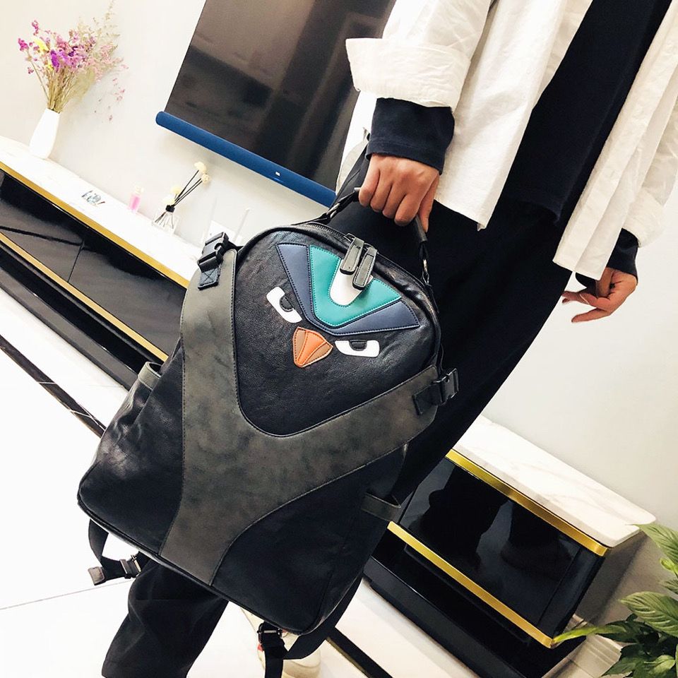 New trendy backpack, truly fashionable, large capacity, leather backpack, durable and wear-resistant, highlighting your uniqueness_voghion.com
