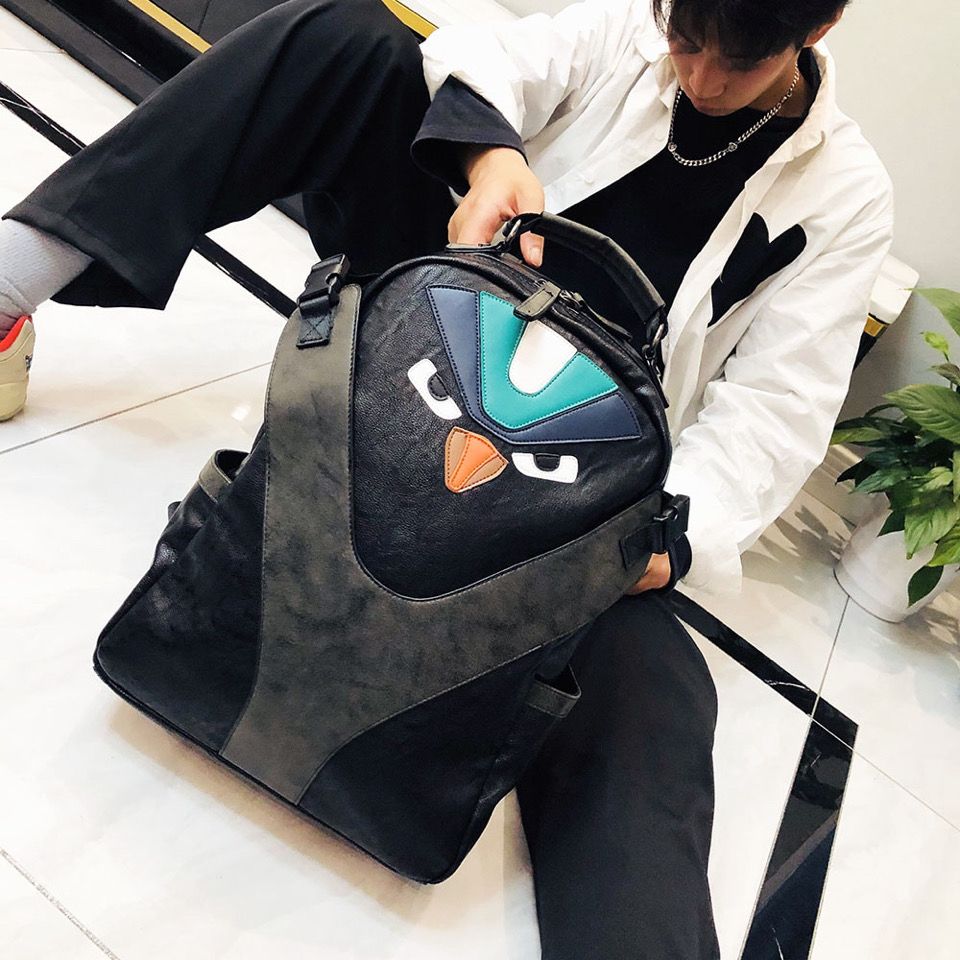 New trendy backpack, truly fashionable, large capacity, leather backpack, durable and wear-resistant, highlighting your uniqueness_voghion.com