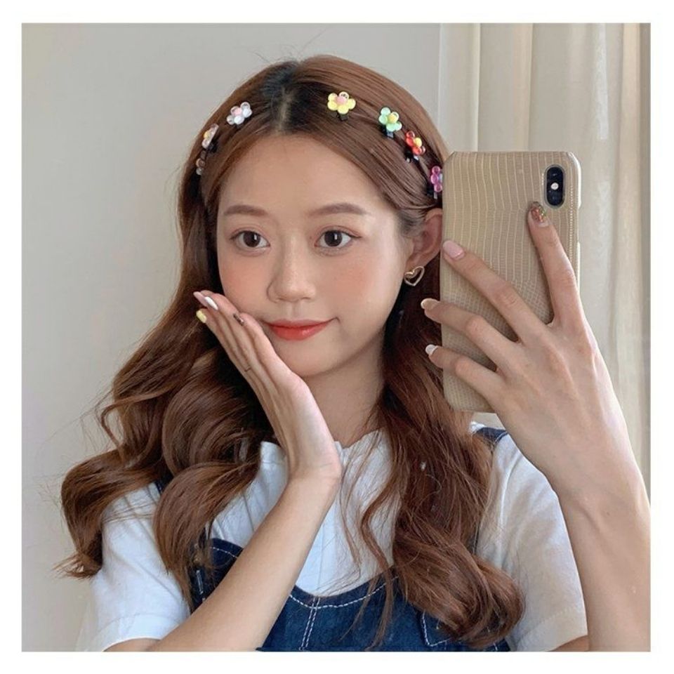 8 cute colorful flower hairpins Mini bangers candy hairpins Japan and South Korea ins net red hair accessories fashion