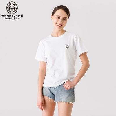 40146/VALENTINO ORLANDI/华伦天奴纯棉T恤男女情侣款2021夏季新款宽松