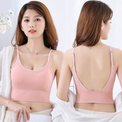 37523/冰丝美背内衣薄款女超薄夏季文胸一体新款少女透气无痕运动内衣女
