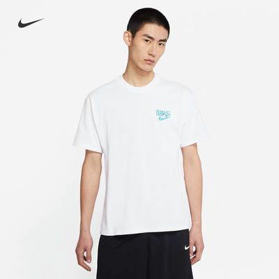 36107/NK耐A克夏季款男士运动休闲短袖印花刺绣宽松舒适短袖韩T恤DB5951