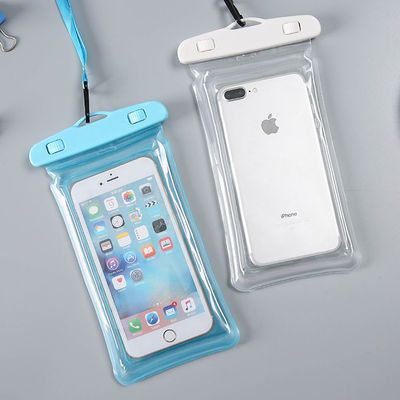 手机防水袋游泳水下触屏手机套卡通用苹果华为潜水大号防雨防摔袋