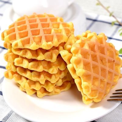 34815/宅小熙华夫饼整箱蛋糕点充饥夜宵速食小吃的零食品营养早餐面包