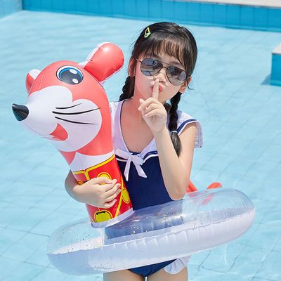 37386/加厚十二生肖浮圈成人游泳圈儿童救生圈充气腋下圈双层浮圈手臂圈