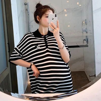 37653/孕妇装夏装2021新款夏季孕妇T恤裙宽松大码连衣裙时尚孕妈潮妈