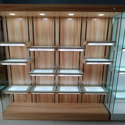 实木手办展示柜玻璃展柜小型家用模型展示架防尘礼品柜乐高柜