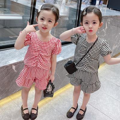 38954/女童网红套装夏装2021新款儿童小香风小童时髦宝宝夏季洋气两件套